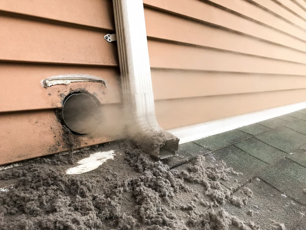 clogged dryer vent